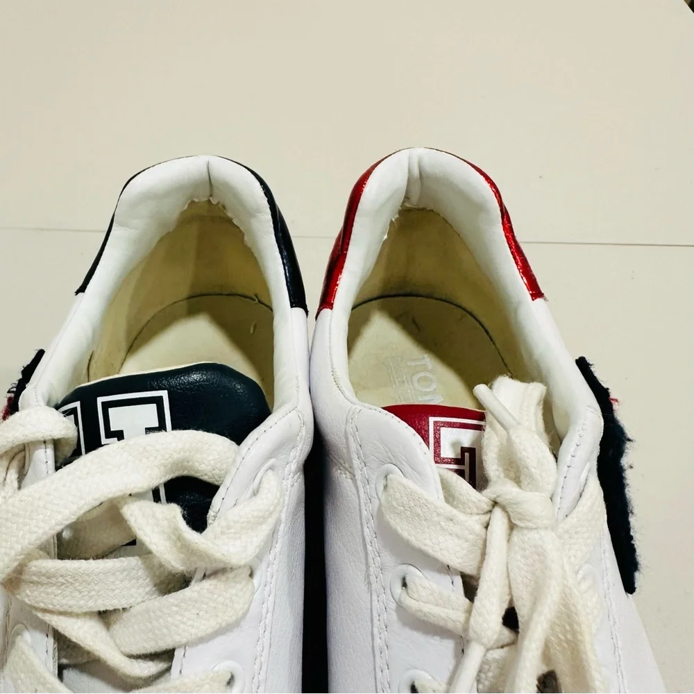 Tommy Jeans TJ85 Icon Platform Sneakers White‎ Leather Women's Size 9,5